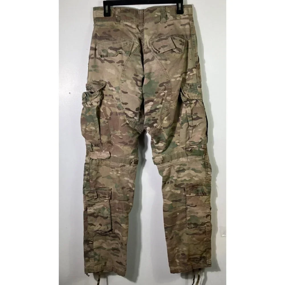 Mens Army Combat Camo FR Tactical Pants Cargo 30 x‎ 33 Flaw